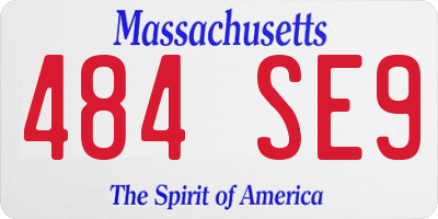 MA license plate 484SE9