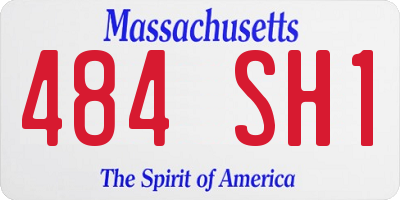 MA license plate 484SH1