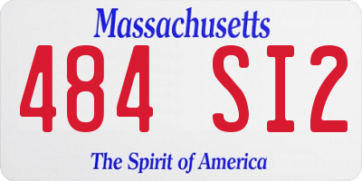 MA license plate 484SI2