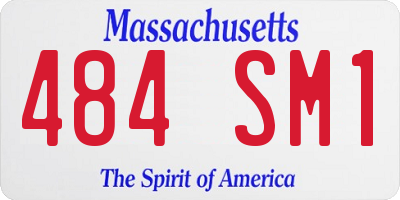 MA license plate 484SM1