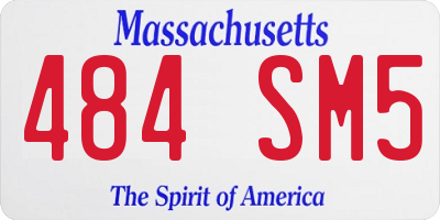 MA license plate 484SM5