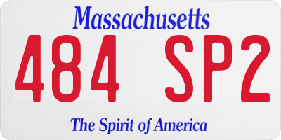 MA license plate 484SP2