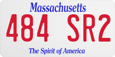 MA license plate 484SR2