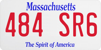 MA license plate 484SR6