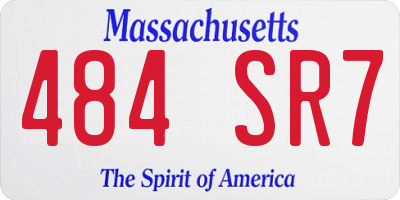 MA license plate 484SR7