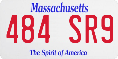 MA license plate 484SR9