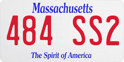 MA license plate 484SS2