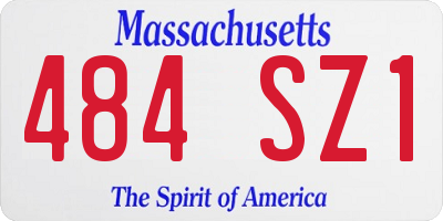 MA license plate 484SZ1