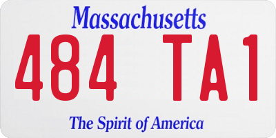 MA license plate 484TA1
