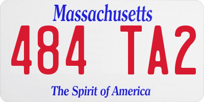 MA license plate 484TA2