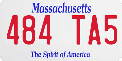 MA license plate 484TA5