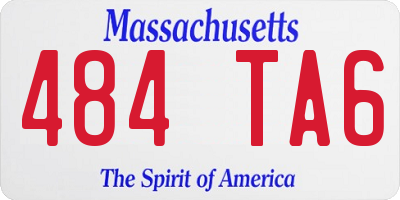 MA license plate 484TA6