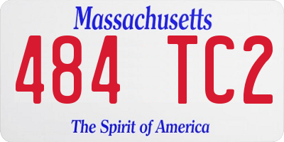 MA license plate 484TC2