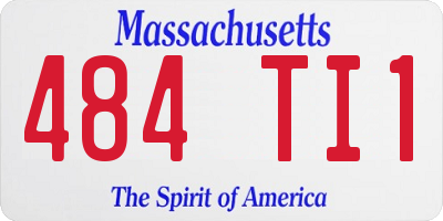 MA license plate 484TI1