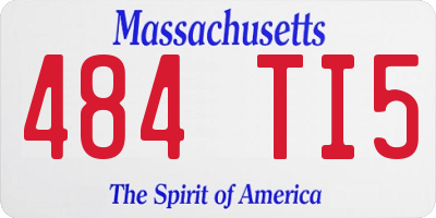 MA license plate 484TI5