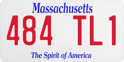 MA license plate 484TL1