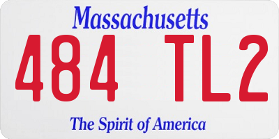 MA license plate 484TL2
