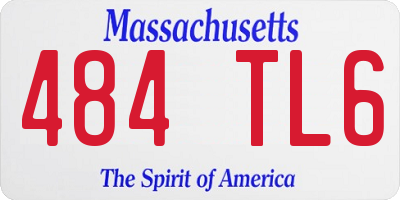 MA license plate 484TL6