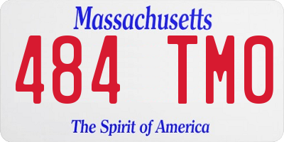 MA license plate 484TM0