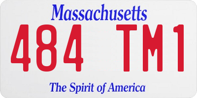 MA license plate 484TM1
