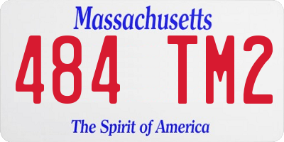 MA license plate 484TM2