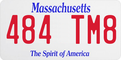 MA license plate 484TM8
