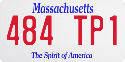 MA license plate 484TP1