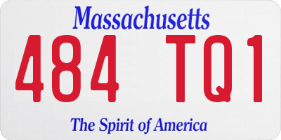 MA license plate 484TQ1