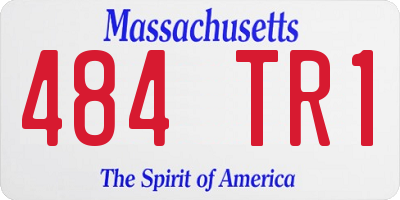 MA license plate 484TR1