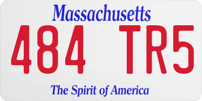 MA license plate 484TR5