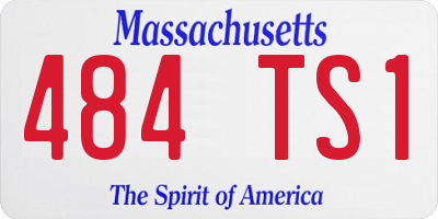 MA license plate 484TS1