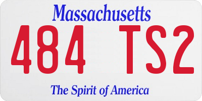 MA license plate 484TS2