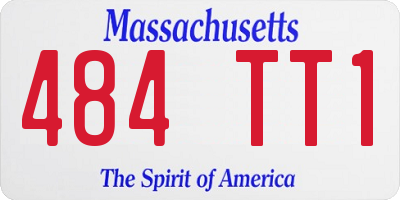 MA license plate 484TT1