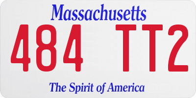 MA license plate 484TT2
