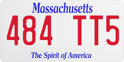 MA license plate 484TT5