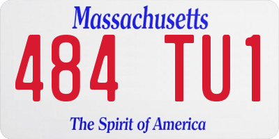 MA license plate 484TU1