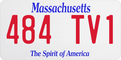 MA license plate 484TV1