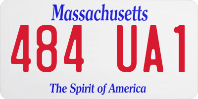 MA license plate 484UA1