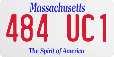 MA license plate 484UC1