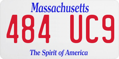 MA license plate 484UC9