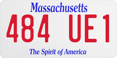 MA license plate 484UE1