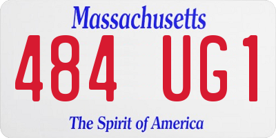 MA license plate 484UG1