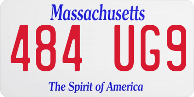 MA license plate 484UG9
