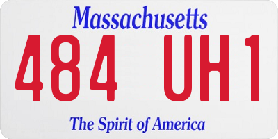 MA license plate 484UH1