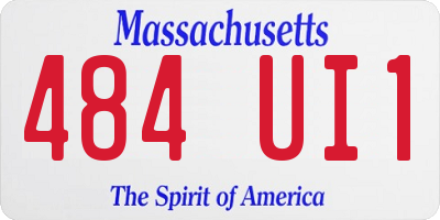 MA license plate 484UI1
