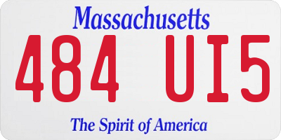 MA license plate 484UI5