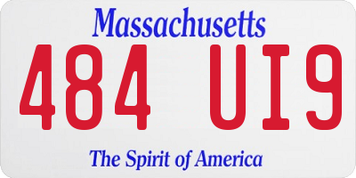 MA license plate 484UI9