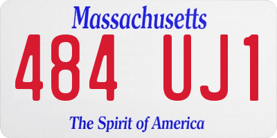 MA license plate 484UJ1