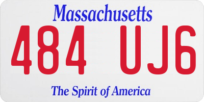 MA license plate 484UJ6