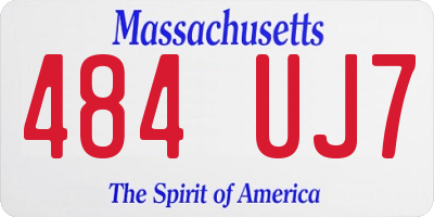 MA license plate 484UJ7